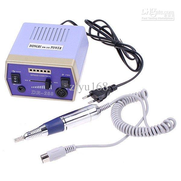 NEW Electric Nail Drill Manicure Machine Tool Pedicure 6 Bits with Foot Pedal 220V(EU Plug) Free shi