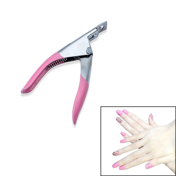 Hot Sale False Nail Clipper Acrylic UV Gel Artificial Fake Manicure Art Tips Cutter For Free Shipping