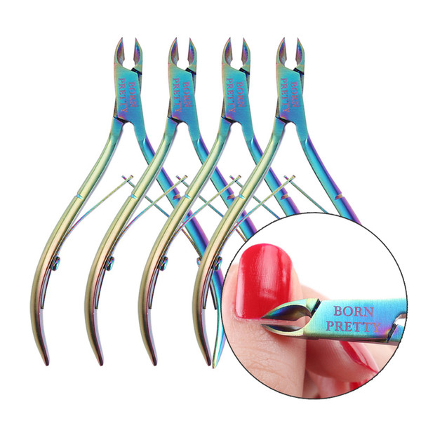 Nail Cuticle Cutter Rainbow Nipper Clipper Finger & Toe Dead Skin Cuticle Scissor Remover Manicure Nail Art Tool