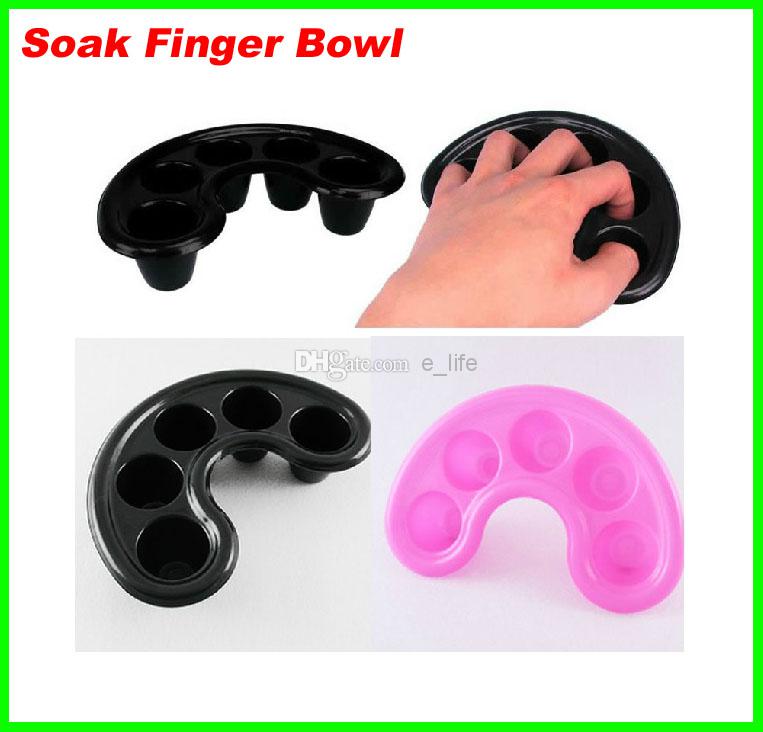 Best Price 100 pcs/lot Soak Finger Acrylic Tip Nail Soaker Treatment Remover Bowl Tool Manicure