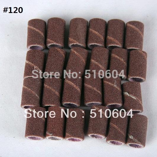 100pcs #80 #120 #180 Sanding Bands For Manicure Pedicure Nail Drill Machine,Grinding Sand Ring,1.2 CM* 0.8 CM,Free Shipping