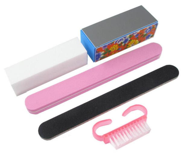 Nail products wholesale Nail Manicure tool 5 sets of polished tofu block polished strip sets Goods in stock