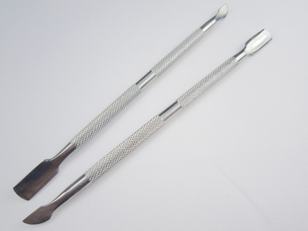 50PCS Stainless Steel Cuticle Pusher Leftover Skin Remover Manicure Nail Silver Nail Salon