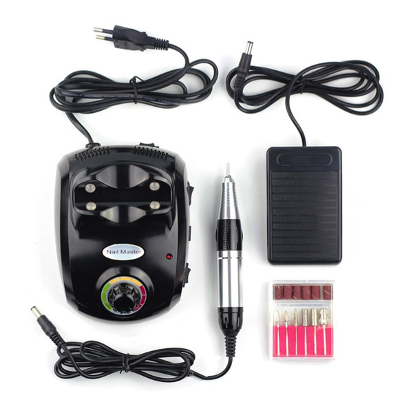 35000rpm Adjustable Speed Salon Manicure Machine Electric Nail Drill Art Pedicure Grooming Tools Polishing Grinding +Foot Switch