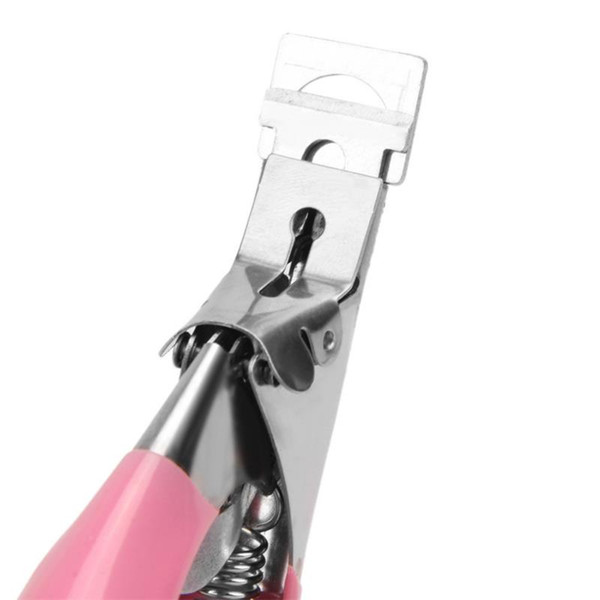 2019 False Nail Clipper Nail Cutter Stainless Steel Acrylic Gel Nail Art Tools Tips Manicure Trimming Pink 20pcs 120pcs