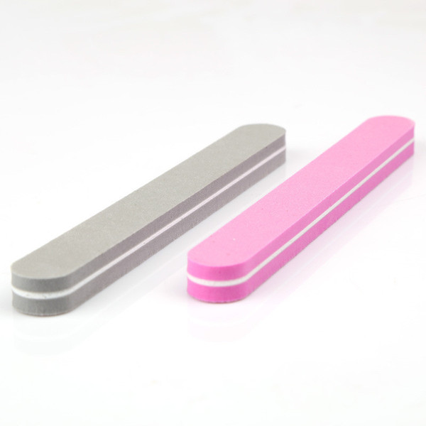 10pcs/lot Fashion Random Color!Nail Round Head Sponge Fine Sand Polished Armor Oil Sand Piece of Nail File Manicure Tools