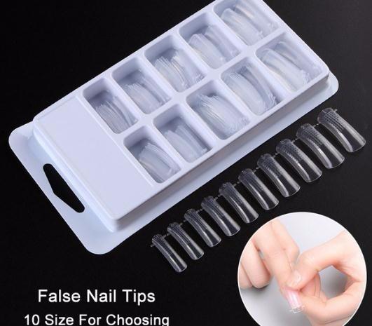 100pcs/box Quick Building Mold Tips Dual Forms Finger Nail Art Sculpting Acrylic Uv Poly Gel False Tip