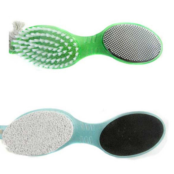 Newly Type Hotter Sale 4 in1 Foot Pumice Stone Dead Skin Remover Brush Pedicure Grinding Tool