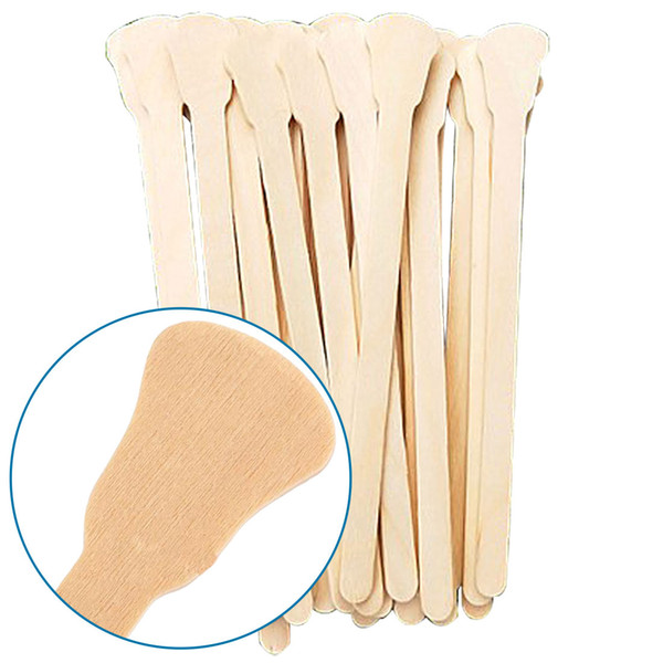 50PCS Wooden Nail Polish Stir Stick Tools Wax Stir Bar Spatula Depilation Disposable Sticks Body Skin FREE SHIPPING