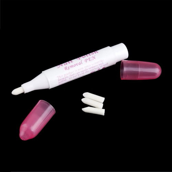 Hot Selling Manicure Nail Art Polish Corrector Remover Cleaner Pen + 3 Replacement Tips Length 13cm 0177