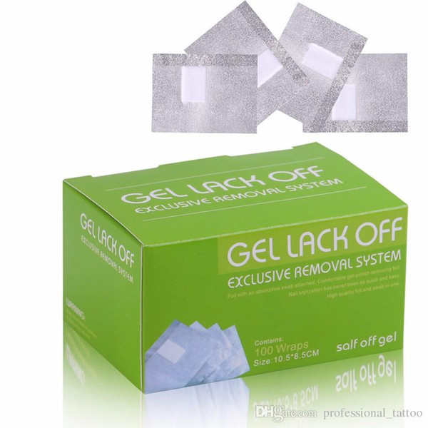 Quick Gel Polish Remover Bags Pads Wraps Gel Polish Cleaner Manicure Tools Wet Wipes Paper Pads Foil Nail Art 10.5*7.5cm