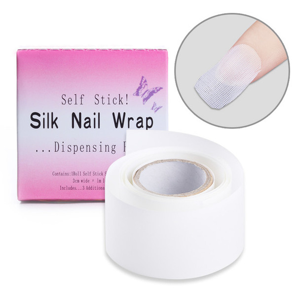 Self Fiberglass Adhesive Silk Nail Wrap Reinforce Nail Protector White UV Gel Acrylic Manicure Nail Art Salon Must HAVE