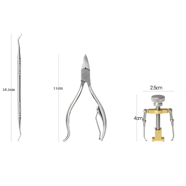 1set Nail Clipper Ingrown Toe Nail Correction Tool , Stainless Steel Cuticle Nipper ,Nail Art Correction Manicure