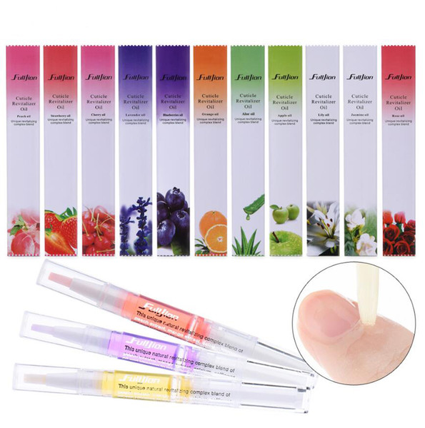 New Cuticle Revitalizer Oil Fruits Nail Art Treatment Manicure Soften Pen Tool Nail Cuticle Oil For Nails Makeup gift Free Shipping