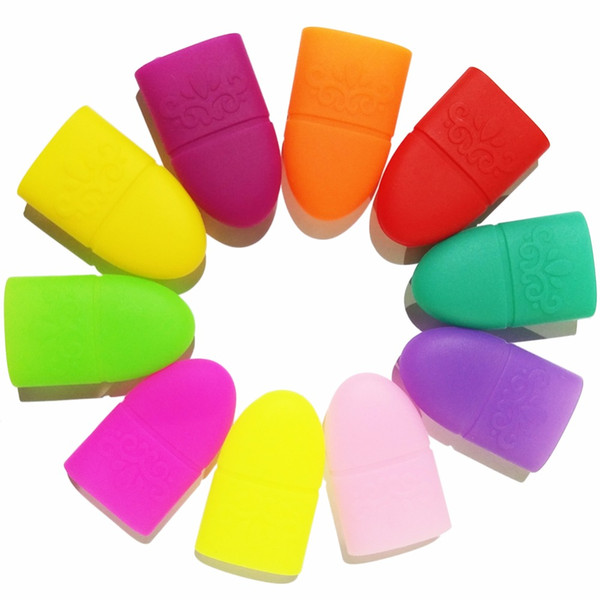 Art Tools Nail Polish Remover 10pc Nail Art Tips UV Gel Polish Remover Wrap Silicone Elastic Soak Off Cap Clip Manicure