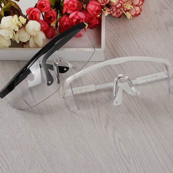 1Pc Anti UV Glasses for UV Gel Nail Art Black/White Big Frame Nail Art Manicure Tool (Random Color)