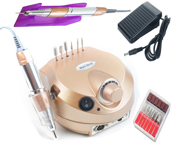 Professional Electric Nail Drill Machine Manicure Kits File Drill Bits Sanding Band Accessory Nail Salon Tools