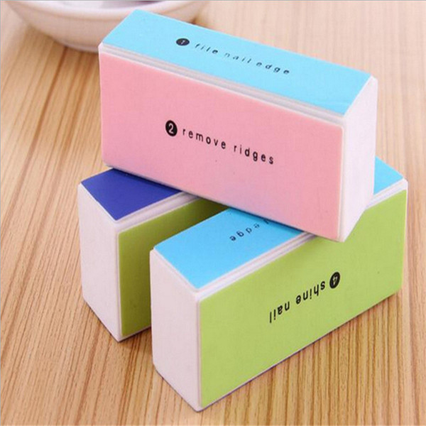 New Nail Art Buffer Sand Sponge File Block Pedicure Manicure Tool Buffing Polish Elegant Ladies