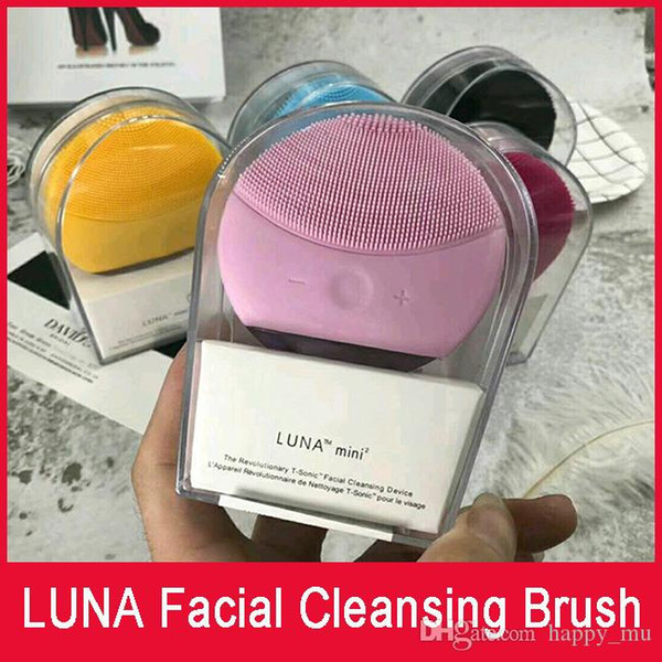 Hot LUNA Cleansing instrument Facial Cleansing Brush Sonic Cleansing for Face Skin Cleaning Medical Level Silicone & Waterproof