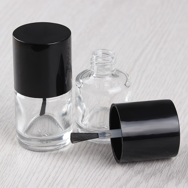 Empty Nail Polish Bottle 10ml Glass Bottle with Brush Refillable Bottle Manicure Nail Art Tool