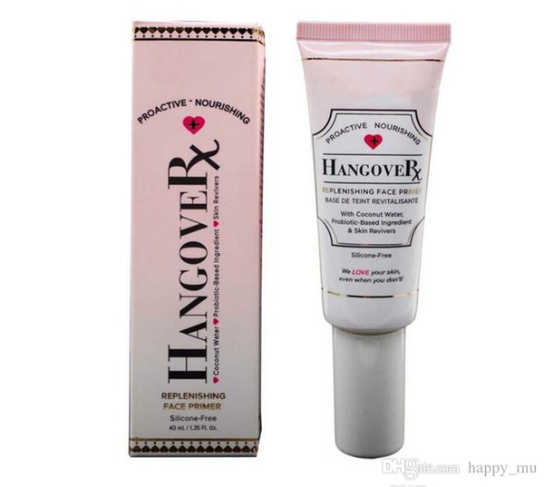 HOT NEW Makeup Face Hangover Replenishing Foundation Primer 40ML Makeup Cosmetics pore Concealer Free shipping 1pcs