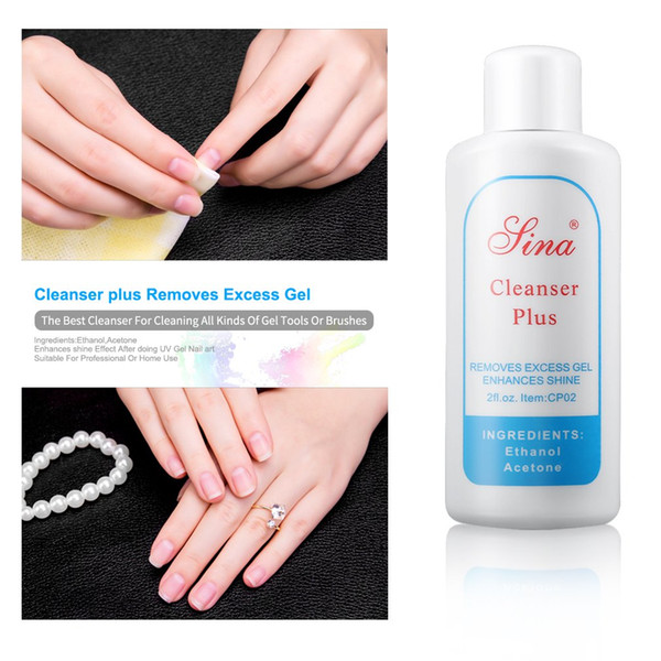 Polish UV Gel Nail Art Excess Gel Remover Cleanser Plus Cleaning Enhances Shine For Nail Polish Remover Tool H7JP