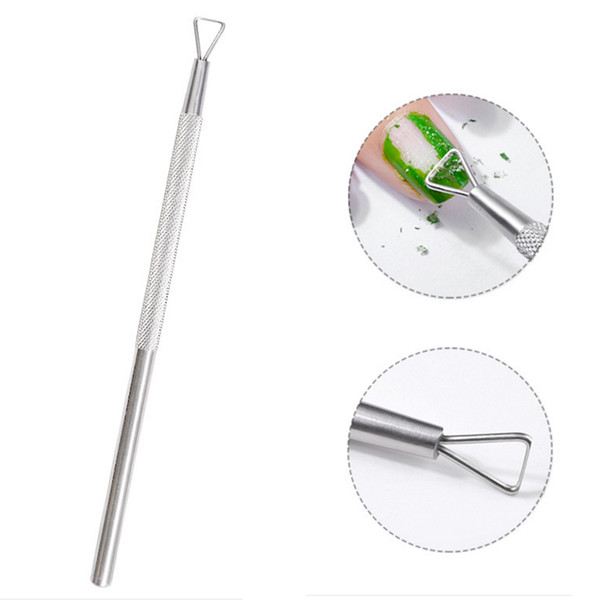 gel polish remover tool 1pcs Nail Art UV Gel Polish Varnish Remover Stainless Steel Rod Pusher Clean Manicure Tools