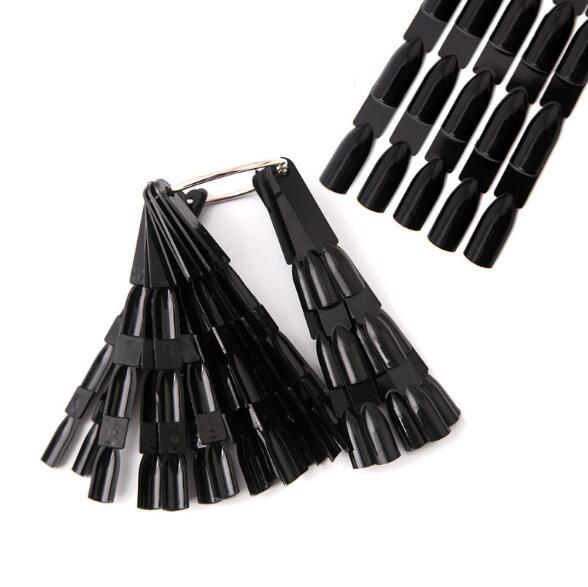 Black bamboo color card 150 color fan color card Triple nail polish plate Nail supplies Art & Salon wholesale tools