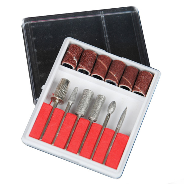 Tools Drills Accessories 6Pc/Set File Bits Professional Electric Nail Art Equipment Manicure Machine Electric Manicure Drill Accessori...