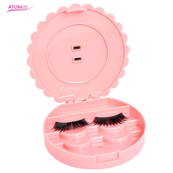 Acrylic Cute Makeup False Eyelashes Storage Ladies Fashion Storage Cosmetic Storage Case Bow Makeup Plastic Box Beauty Tools