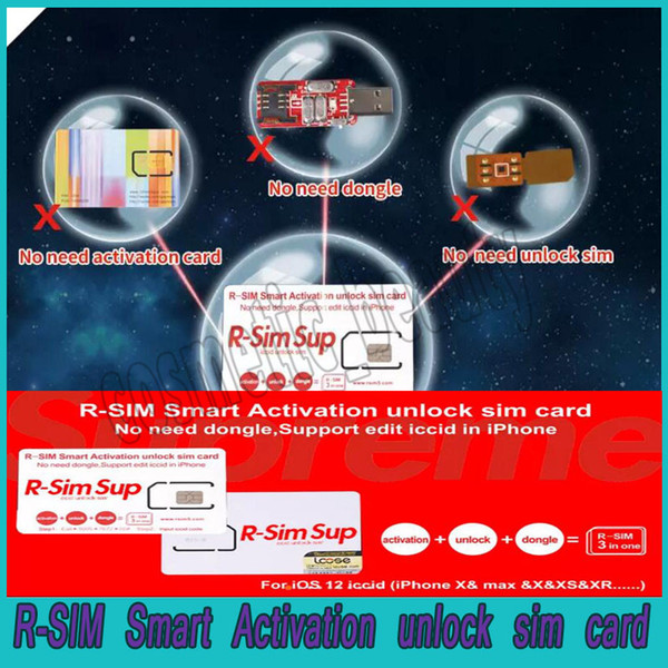 Original R-SIM Sup Smart Activation Unlock Sim Card For iPhone XS MAX iPhoneXR iPhoneX 8P 8 7P 7 On IOS12