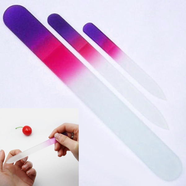 2018 Women Nail Art Beauty Crystal Glass Buffing Manicure Nail Files Manicure 3Pcs/Set