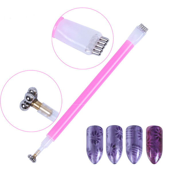 New Arrival Nail Art Magnet Stick Cat Eyes Double Headed Magnet for Nail Gel Polish 3D Line Strip Effect Strong Magnetic Pen