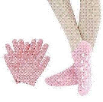 1 Pair of socks and 1 Pair of gloves CPAM SPA Gel Moisturizing Gloves and Socks For Hand and Feet Care