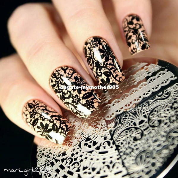 Born Pretty Chic Lace Pattern Nail Art Stamping Template Image Stamp Plate BP02 Nail Stamping Plates Nail Art Decorations