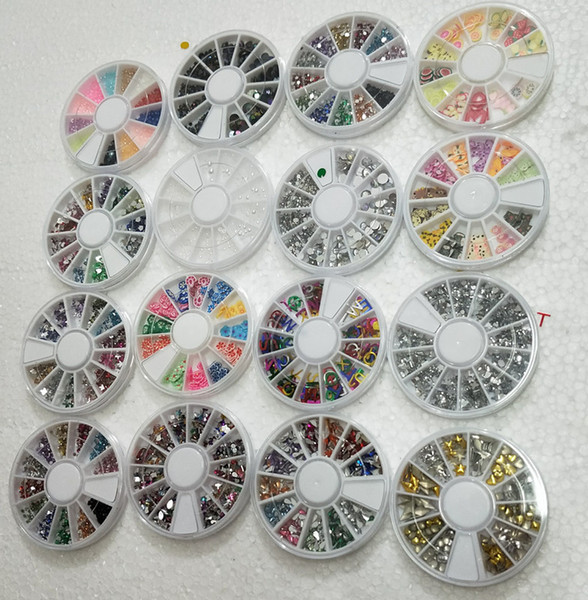 6 cm drill box of 12 nail art act the role ofing is tasted turntable 1.5/ 2/3/4/5 mm assortments dhl free shipping