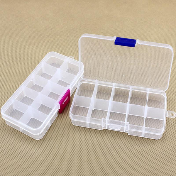 The new multi-function convenient to carry Ten grid Detachable plastic tool box two colors