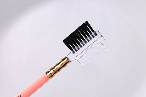 Women New Eyebrow Eyelash Brush 2 in 1 Double eyebrow brush Eyebrow Comb Makeup Brush Cosmetic Tools Wholesale Free Shipping 2017