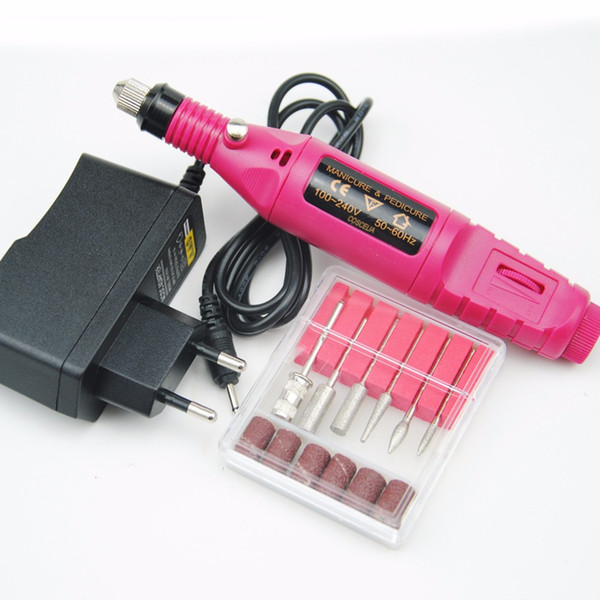 Mini 20000RPM Electric Milling Cutter For Nail Bits Manicure Machine Mini Drills Pen Drill Bits Nail Art Tools