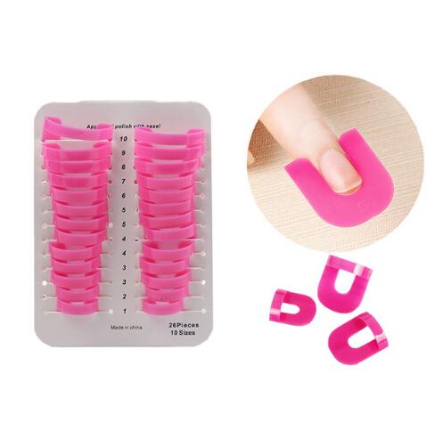 10Sizes Creative Finger Cover Nail Polish Spill-Resistant Manicure Tools Nail Polish Molds Shield Nail Art Beauty Tools