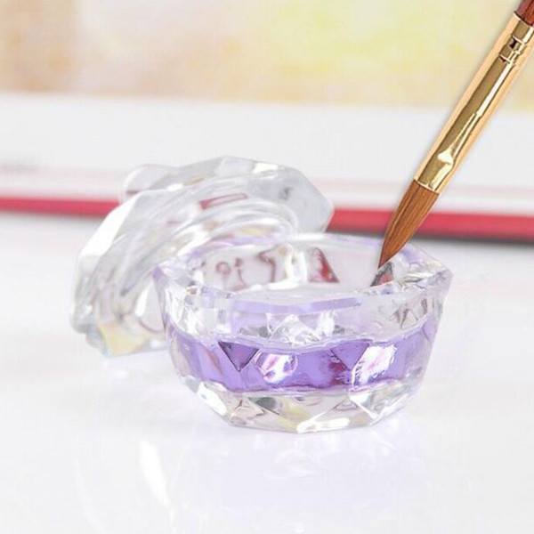 1pcs Crystal Glass Dappen Dish/Lid Bowl Cup Crystal Glass Dish Nail Art Tools Acrylic Nail Art Equipment Mini Bowl Cups H043