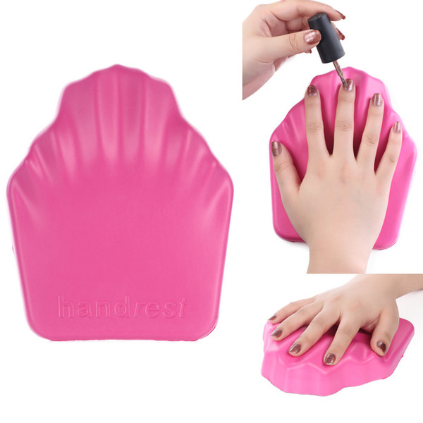 Wholesale 12 pieces per lot Nail Art Accessory Tools Hand Pad Pillow Hand Rest Cushion for Manicure or Nail Enhancements Practice - Pink