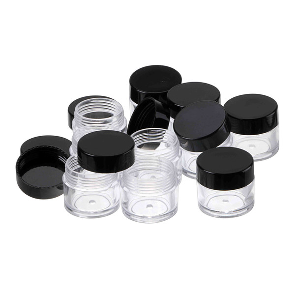 Hot Sale !!! 10 Pcs PLASTIC Clear EMPTY BOTTLES SET NAIL ART CRAFT Salon tools free shipping