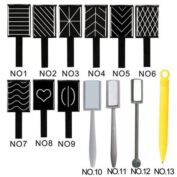 13pcs/set Nail Art Tool Magnet Pen For DIY Magic 3D Magnetic Cats Eyes Polish UV Cat Eye YW2361-YW23613