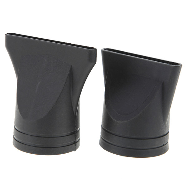 2Pcs/Set Black Flat Mouth Dryer Nozzle Professional dressing Salon Blower Set Tool Curl Dryer Diffuser