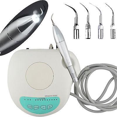 Cheap ultrasonic scaler with four working tips Dental Ultrasonic Scaler with Fiber Optics LED light handpiece factory direct for sale