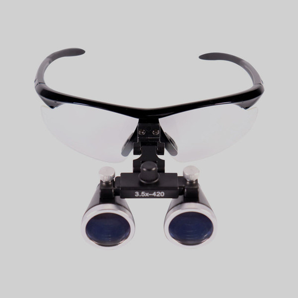 Dental Hygienists Surgical Binocular Loupe Glasses Lens Magnifier 3.5X420 Dentist Black