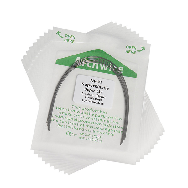 10 Packs Dental Orthodontic Niti Arch Wire Round Super Elastic Upper Lower 012-020