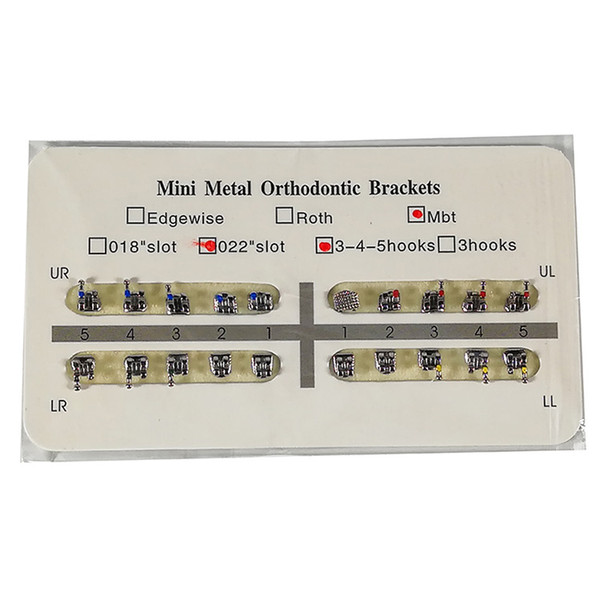 Dental Mini MBT Orthodontic Bracket 022