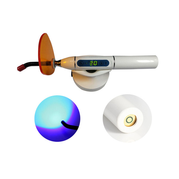 Dental Curing Light Cure Light Cure Lamp Curing Machine Wireless Cordless (White)